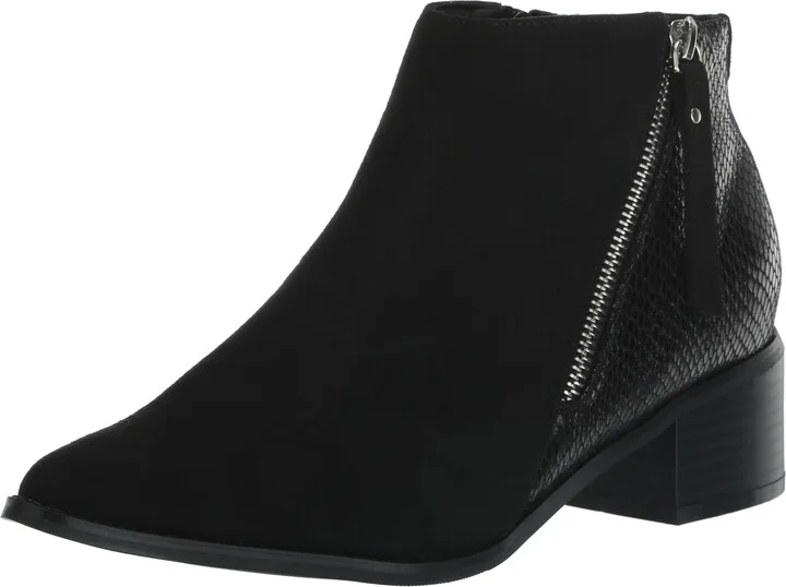 EVANS Women's Wide FIT Arla Ankle Snake Skin Effect Boot