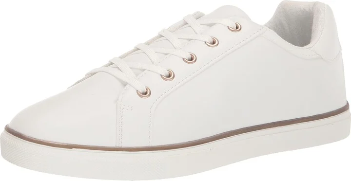 EVANS Women's Wide FIT Metallic Stripe Trainer Sneaker