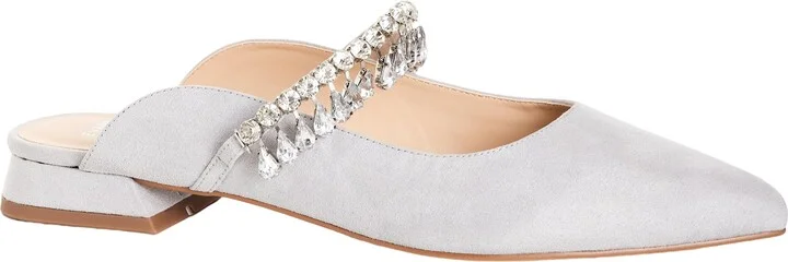 EVANS Women's Wide FIT Strappy Point Mule