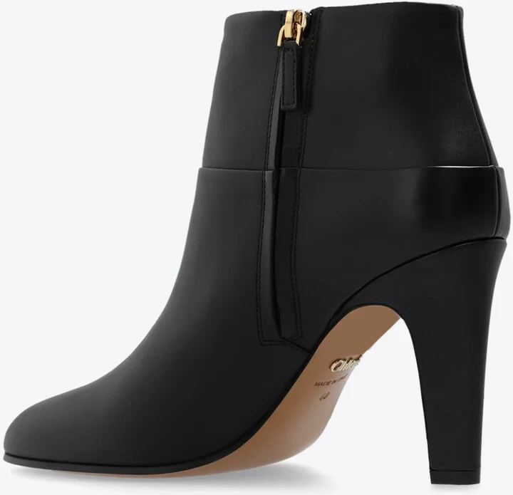 Eve 85 Heeled Leather Ankle Boots - Image 2
