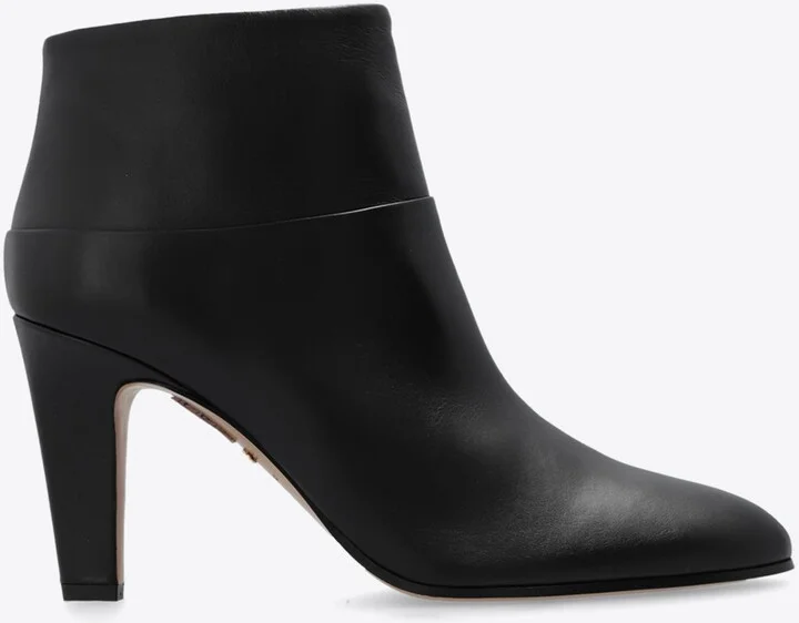 Eve 85 Heeled Leather Ankle Boots