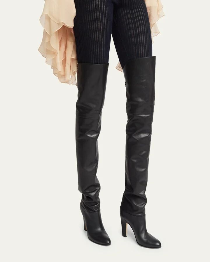 Eve Leather Over-The-Knee Boots - Image 8