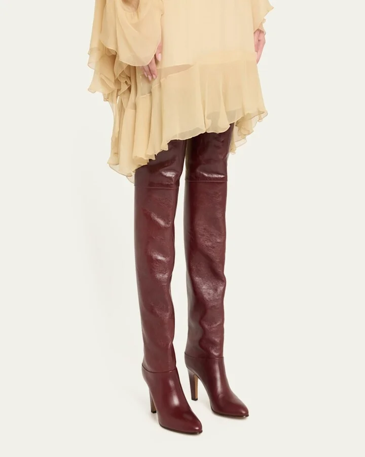 Eve Leather Over-The-Knee Boots - Image 4