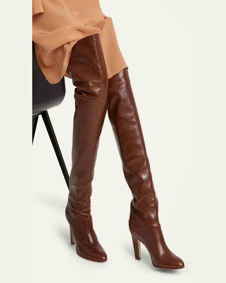 Eve Leather Over-The-Knee Boots - Image 7