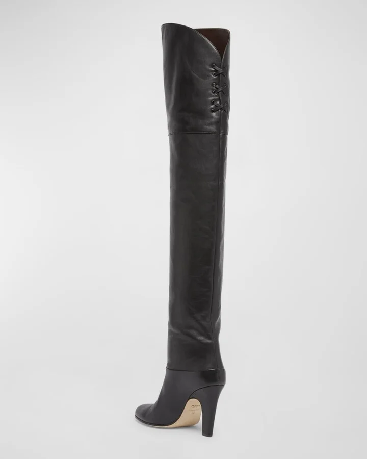 Eve Leather Over-The-Knee Boots - Image 5