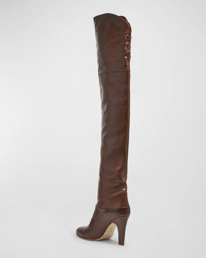 Eve Leather Over-The-Knee Boots - Image 4