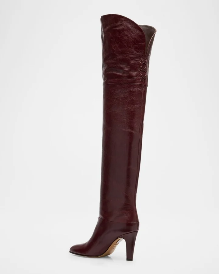 Eve Leather Over-The-Knee Boots - Image 11