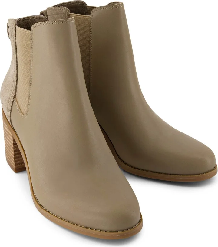 Evelyn Chelsea Dune Leather Boot - Image 3