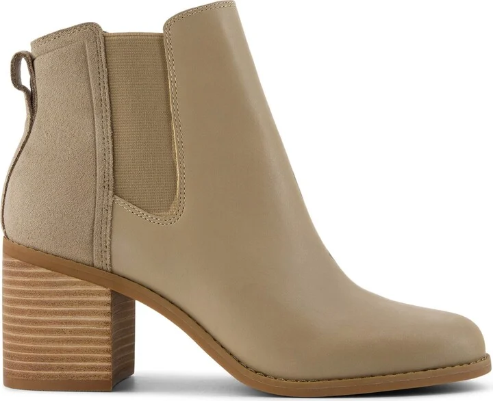 Evelyn Chelsea Dune Leather Boot