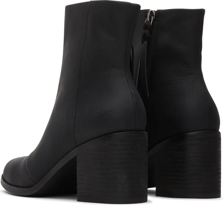 Evelyn Leather Heeled Boot - Image 4