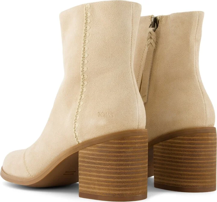 Evelyn Natural Suede Deco Stitch Boot - Image 5