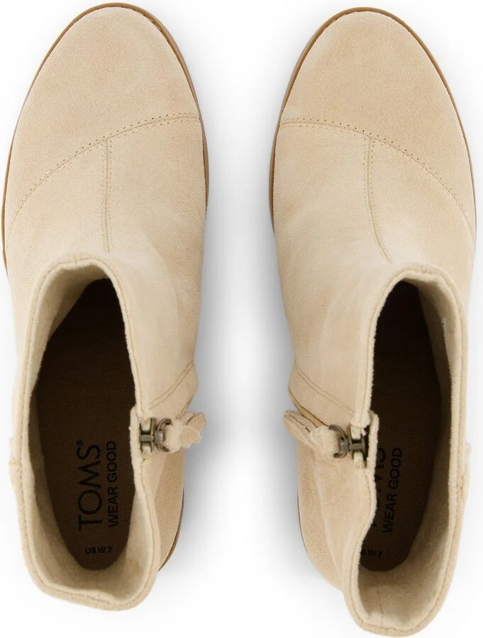 Evelyn Natural Suede Deco Stitch Boot - Image 6
