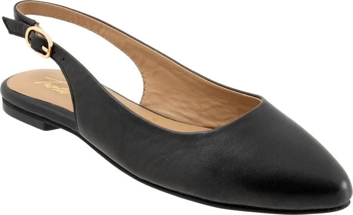 Evelyn Pointed Toe Slingback Flat - Multiple Widths Available