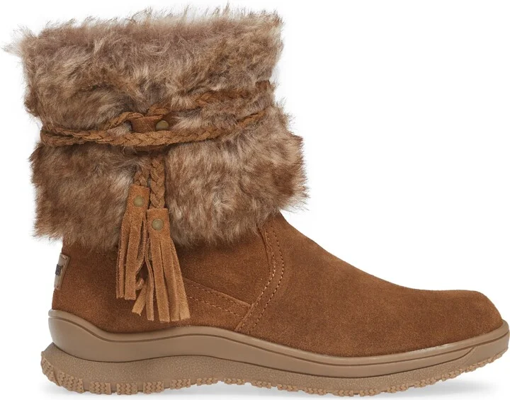 Everett Water Resistant Suede & Faux Fur Boot - Image 3