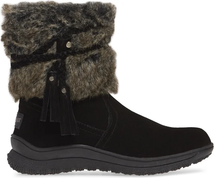 Everett Water Resistant Suede & Faux Fur Boot - Image 10