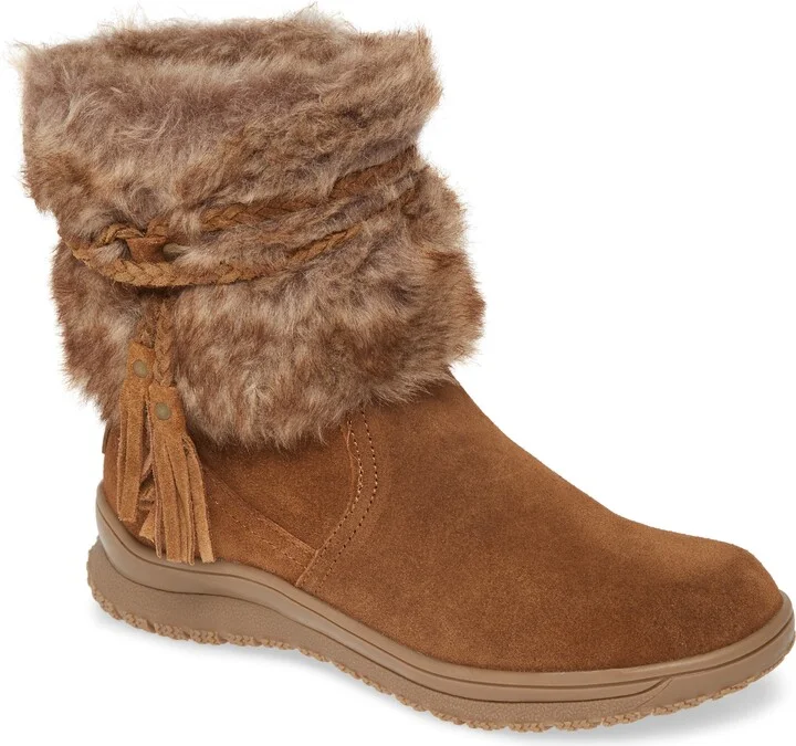 Everett Water Resistant Suede & Faux Fur Boot