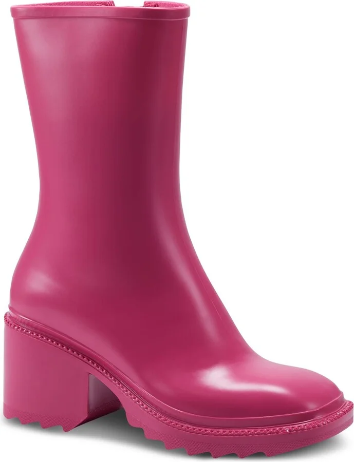 EverettP Womens Block Heel Square Toe Mid-Calf Boots