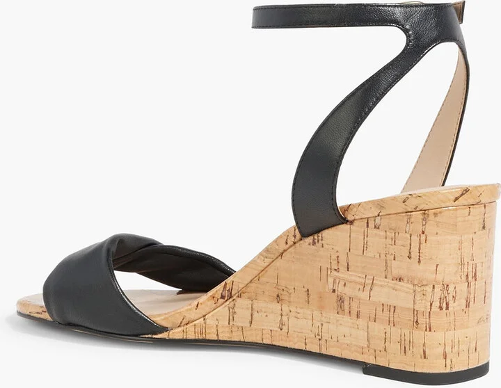 Everly 75 leather wedge sandals - Image 6