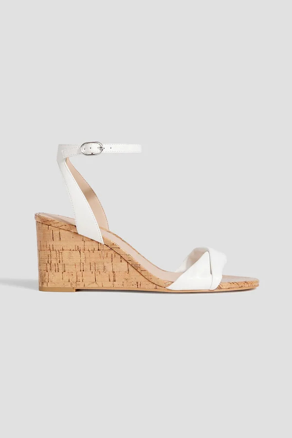 Everly 75 leather wedge sandals
