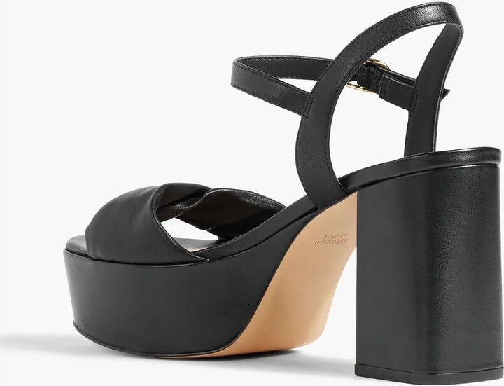 Everly leather platform sandals - Image 3