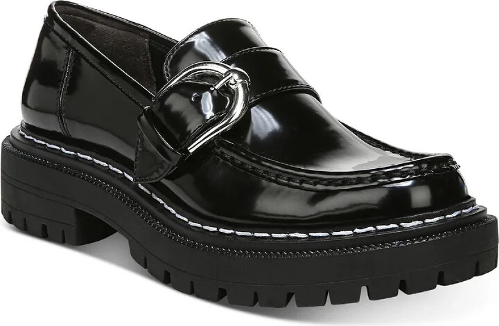 Everly Womens Patent Slip On Loafers