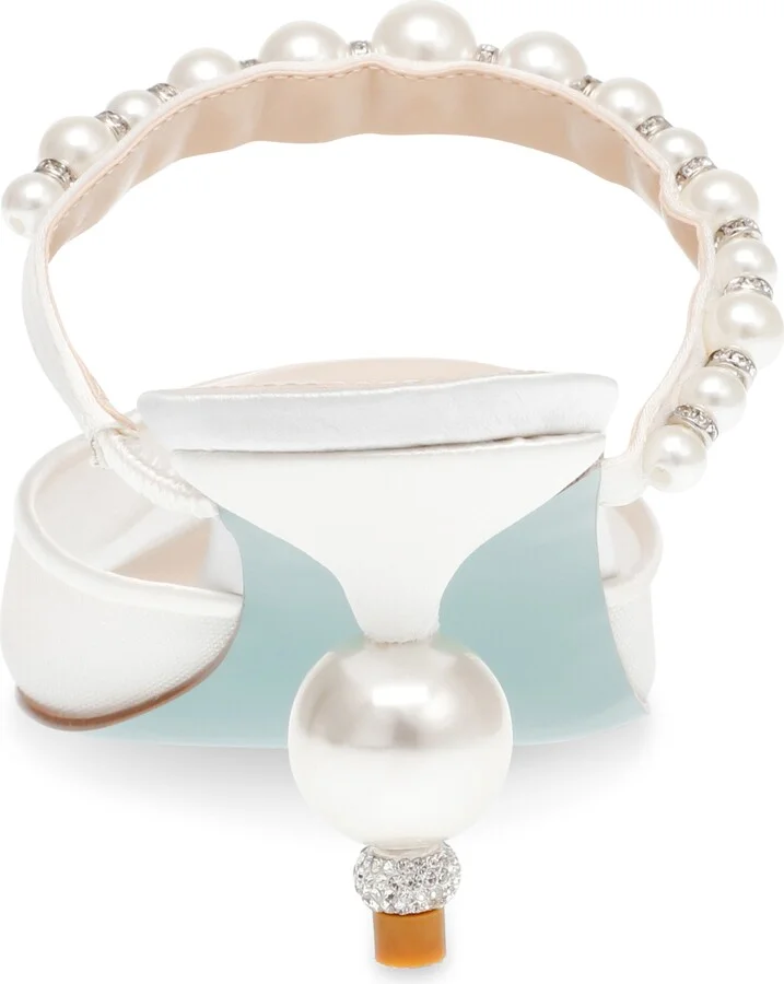 Evey Imitation Pearl Pointed Toe Mule - Image 10