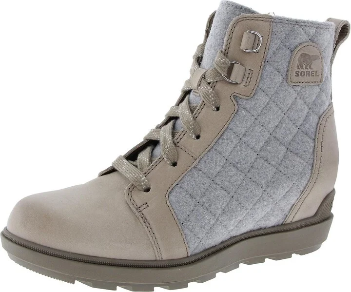 Evie II NW Womens Quilted Lace-Up Ankle Boots