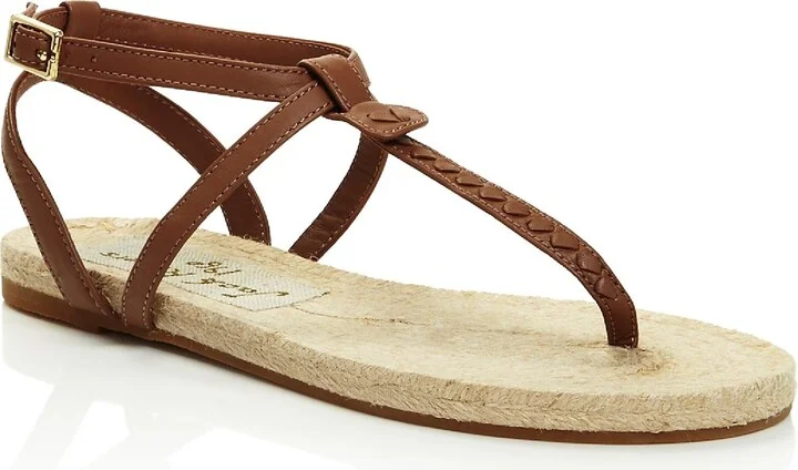 Evie Womens Leather Ankle Strap Espadrilles