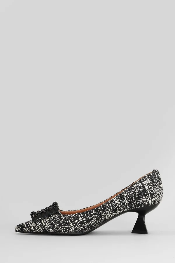 Evilly Pumps In Black Fabric - Image 3
