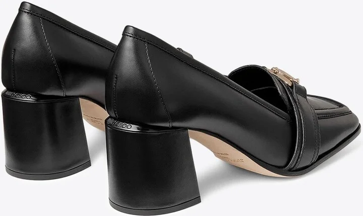 Evin 65 Logo Plaque Leather Pumps - Image 2