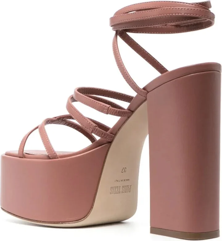 Evita leather platform sandals - Image 3