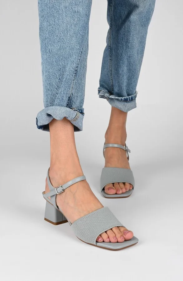 Evylinn Knit Block Heel Sandal - Image 8