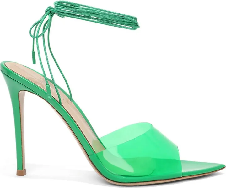 Exclusive Skye 105mm tie-fastening pumps