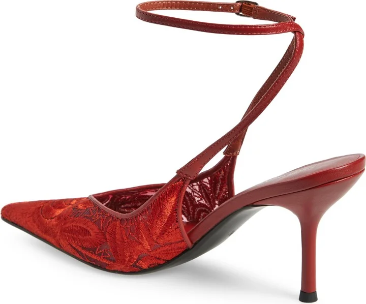 Exec Ankle Strap Pointed Toe Pump - Image 3