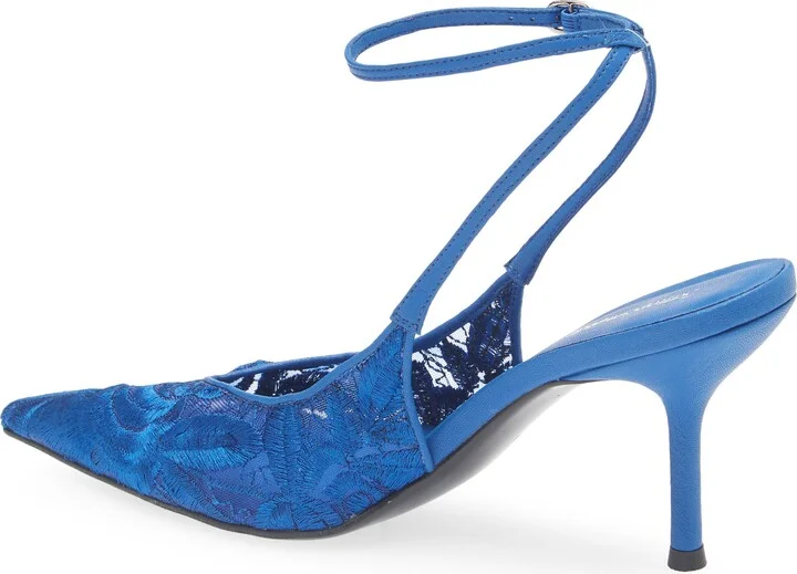 Exec Ankle Strap Pointed Toe Pump - Image 10
