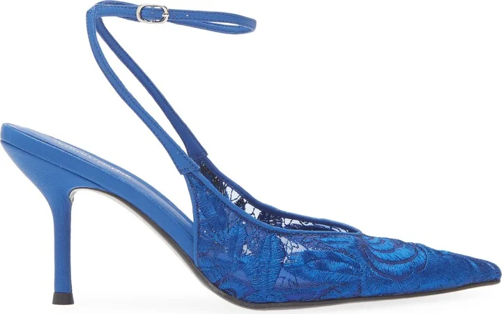 Exec Ankle Strap Pointed Toe Pump - Image 11