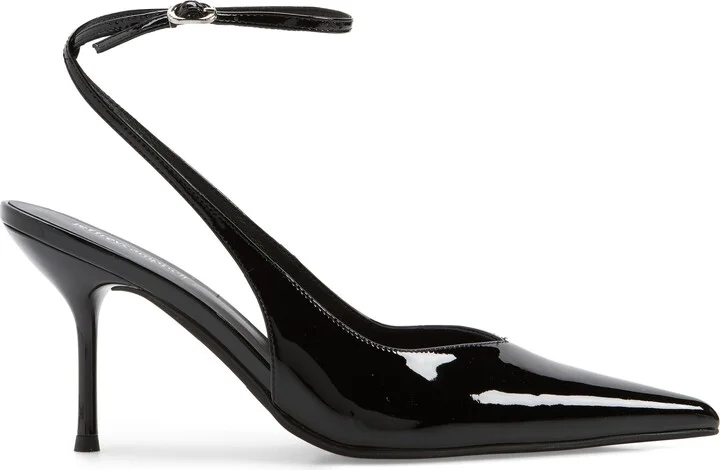 Executive Ankle Strap Pointed Toe Slingback Pump - Image 3