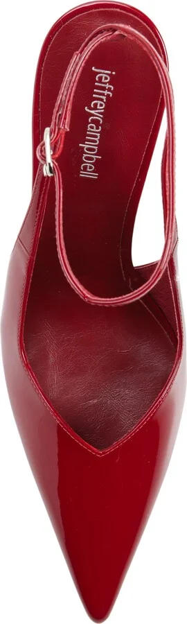 Executive Ankle Strap Pointed Toe Slingback Pump - Image 11