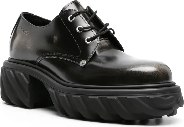 Exploration patent leather derby shoes - Image 2