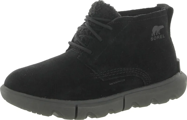 Explorer II Womens Suede Faux Fur Ankle Boots