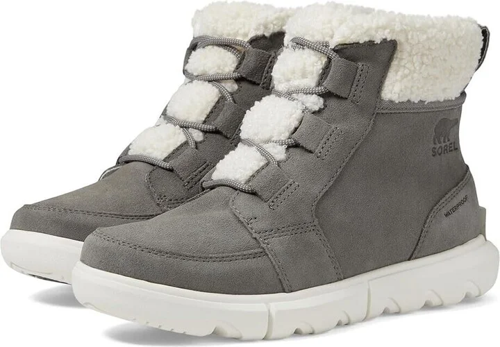 Explorer Next Carnival Women's 8 Quarry Sea Salt Suede Snow Boots KHD1606