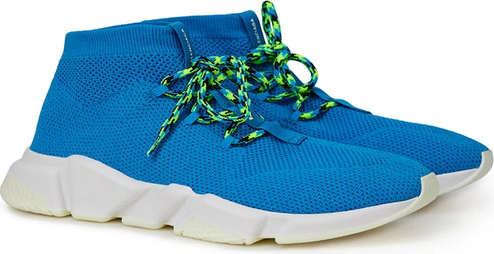 Exquisite Blue Cotton Sneakers for Men's Men - Image 3