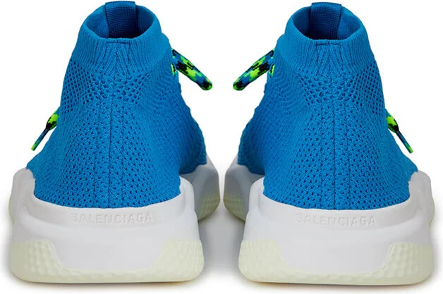 Exquisite Blue Cotton Sneakers for Men's Men - Image 4