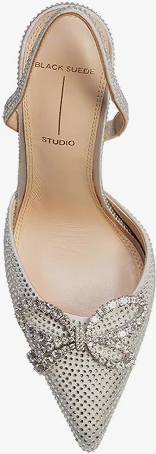 Extra 100 Crystal Embellished Slingback Pumps - Image 3