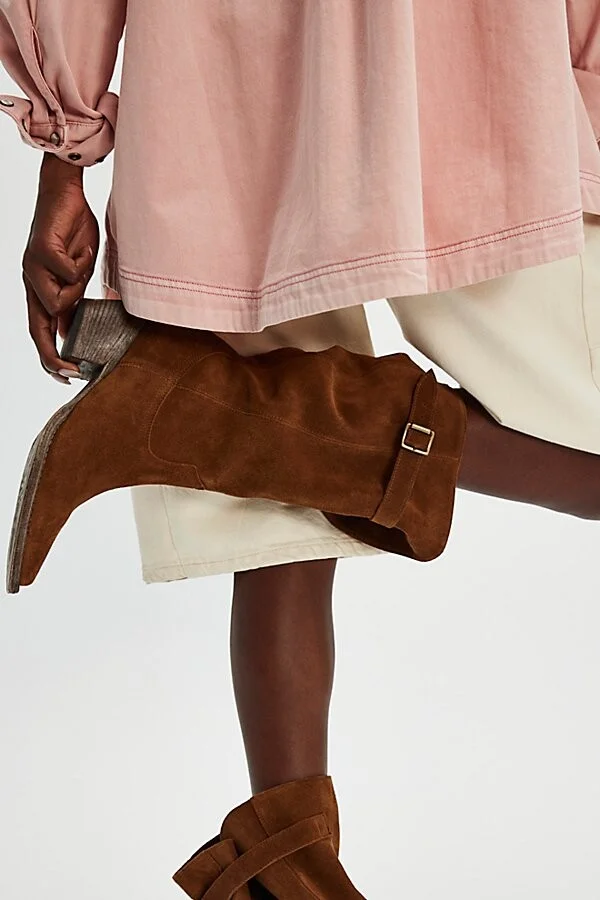 Extra Slouch Suede Boots - Image 2