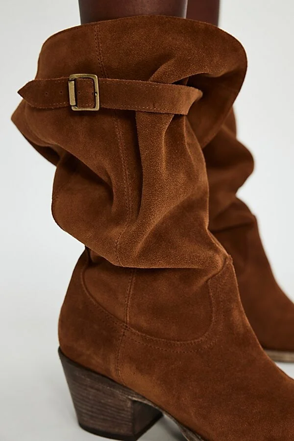 Extra Slouch Suede Boots - Image 4