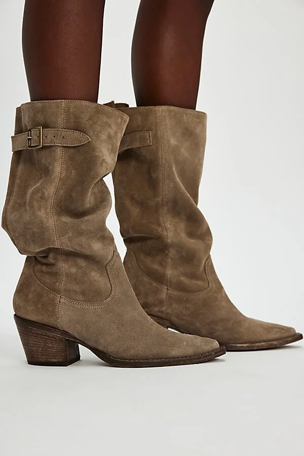 Extra Slouch Suede Boots - Image 5