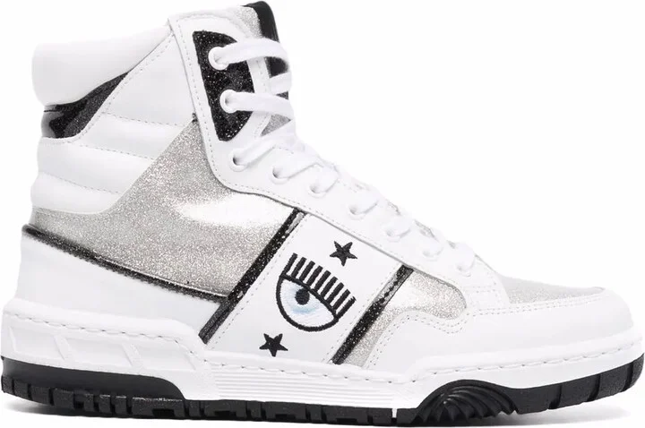 Eye-Motif High Top Sneakers