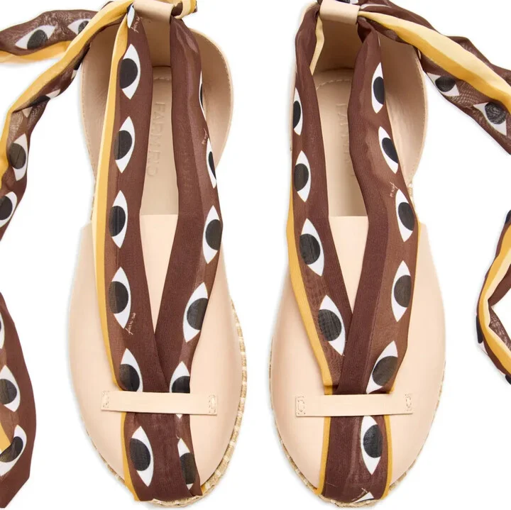 Eye-Print Lace-Up Flat Espadrilles - Image 4