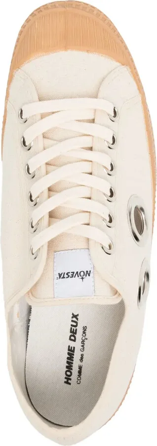 Eyelet-Detail Cotton Sneakers - Image 4